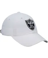 Women's White Las Vegas Raiders Miata Clean Up Primary Adjustable Hat