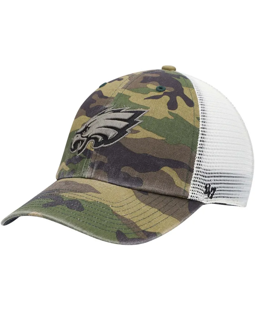 Philadelphia Eagles New Era Youth Main Trucker 9FIFTY Snapback Hat - Camo