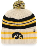 Men's Natural Iowa Hawkeyes Hone Cuffed Knit Hat with Pom