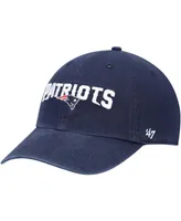 Men's Navy New England Patriots Clean Up Alternate Logo Adjustable Hat