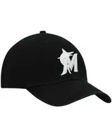 Men's Black Miami Marlins Challenger Adjustable Hat
