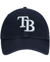 Boys Navy Tampa Bay Rays Team Logo Clean Up Adjustable Hat