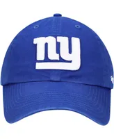 Boys Royal New York Giants Logo Clean Up Adjustable Hat