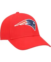 Boys Red New England Patriots Basic Secondary Mvp Adjustable Hat