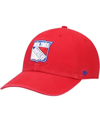 Men's Red New York Rangers Clean Up Adjustable Hat