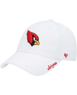 Women's White Arizona Cardinals Miata Clean Up Logo Adjustable Hat
