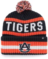 Men's Navy Auburn Tigers Bering Cuffed Knit Hat with Pom