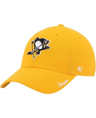 Women's Gold Pittsburgh Penguins Team Miata Clean Up Adjustable Hat