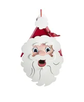 Kurt Adler 9" Wooden Santa Head Birdhouse Ornament