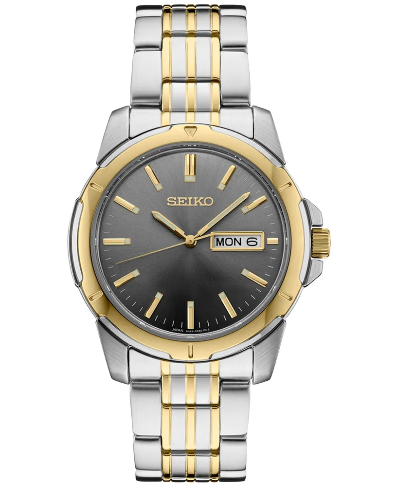 Seiko Men's Essentials Two-Tone Stainless Steel Bracelet Watch 39mm