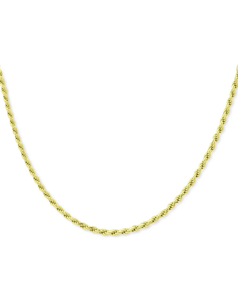 Giani Bernini Rope Link 20" Chain Necklace in 18k Gold-Plated Sterling Silver, Created for Macy's