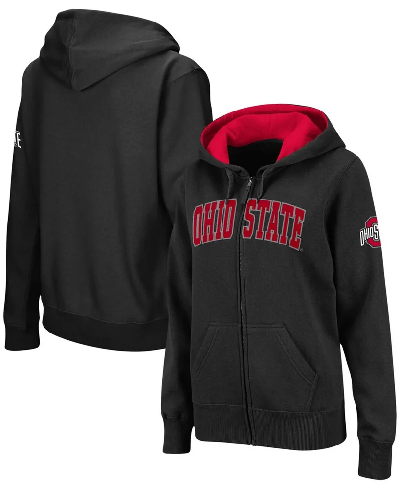 Women's Ohio State Buckeyes Arched Name Full-Zip Hoodie