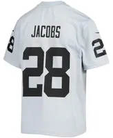 Big Boys Josh Jacobs Silver Las Vegas Raiders Inverted Team Game Jersey