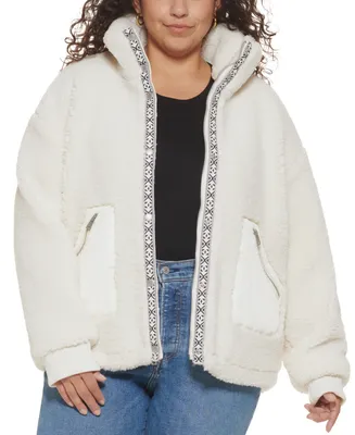 Levi's Trendy Plus Size Fleece Teddy Jacket