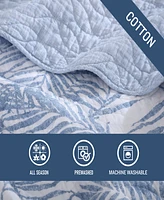 Tommy Bahama Palmday Cotton Reversible Piece Quilt Set