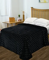 Superior Ultra -Plush Polka Dot Fleece Blanket