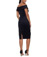 Xscape Off-The-Shoulder Ruched Bodycon Dress