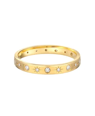 Zoe Lev 14K Gold Diamond Starburst Ring