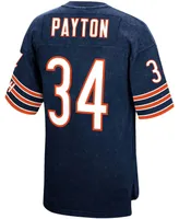 Men's Walter Payton Navy Chicago Bears Retired Player Name and Number Acid Wash Top