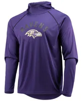 Men's Purple Baltimore Ravens Raglan Long Sleeve Hoodie T-shirt