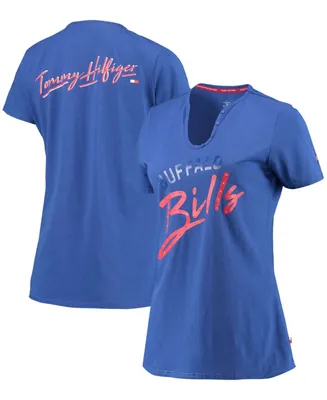 Women's Royal Buffalo Bills Riley V-Neck T-shirt