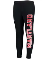 Big Boys and Girls Black Maryland Terrapins Brawler Pants