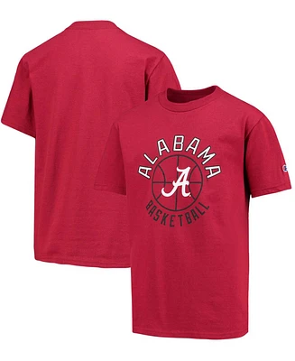 Big Boys and Girls Crimson Alabama Tide Basketball T-shirt