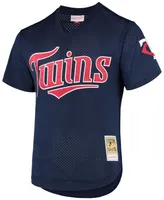 Men's Mitchell & Ness David Ortiz Navy Minnesota Twins 2002 Cooperstown Collection Mesh Batting Practice Jersey