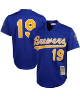 Men's Robin Yount Royal Milwaukee Brewers Cooperstown Mesh Batting Practice Jersey