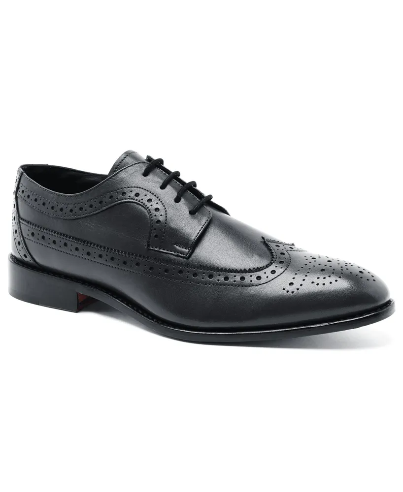 Anthony Veer Men's Regan Wingtip Leather Lace-Up Dress Shoes