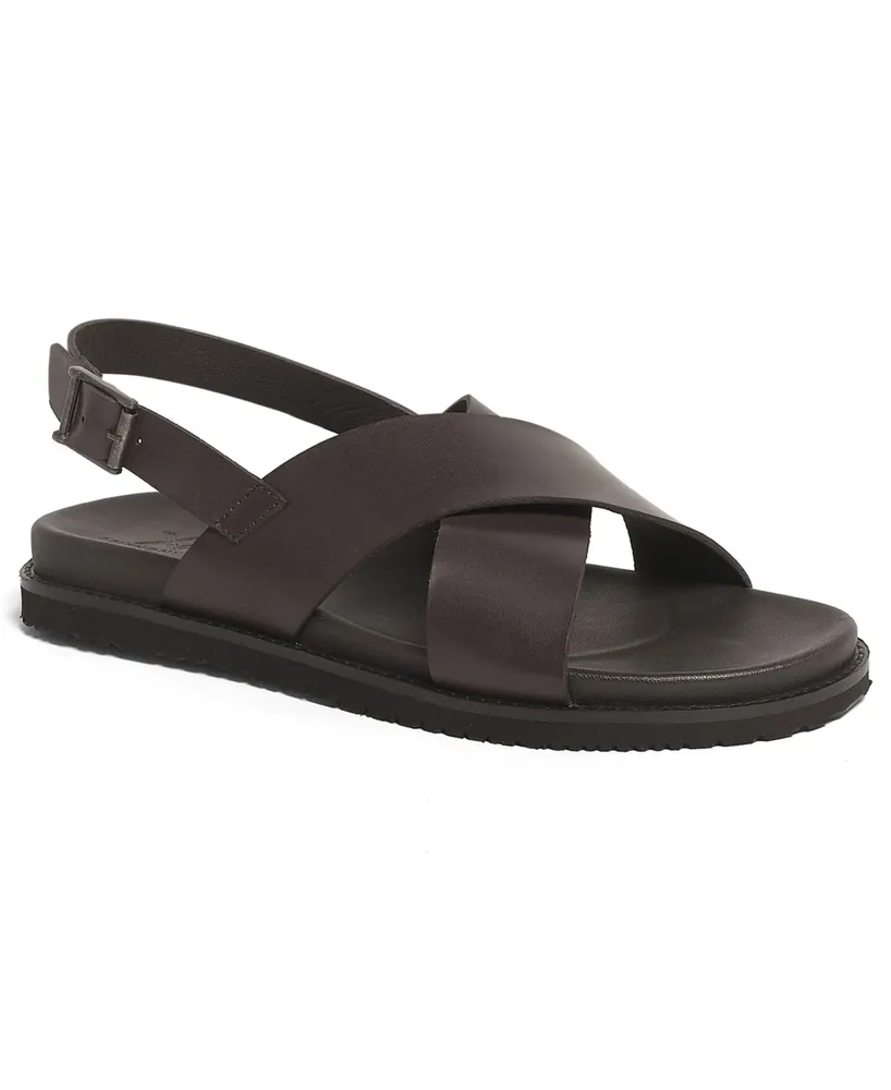 Anthony Veer Men's Cancun Cross Strap Comfort Sandals