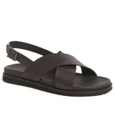 Anthony Veer Men's Cancun Cross Strap Comfort Sandals