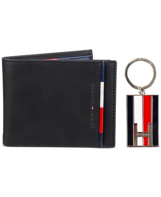 Tommy Hilfiger Men's Rfid Bifold Wallet, Removable Pocketmate & Key Fob
