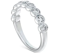 Portfolio by De Beers Forevermark Diamond Bezel Diamond Stackable Ring (3/4 ct. t.w.) in 14k White or Yellow Gold