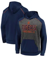 Men's Charcoal and Navy Detroit Tigers Game Day Ready Raglan Pullover Hoodie