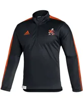 Men's Black Miami Hurricanes 2021 Sideline Quarter-Zip Jacket