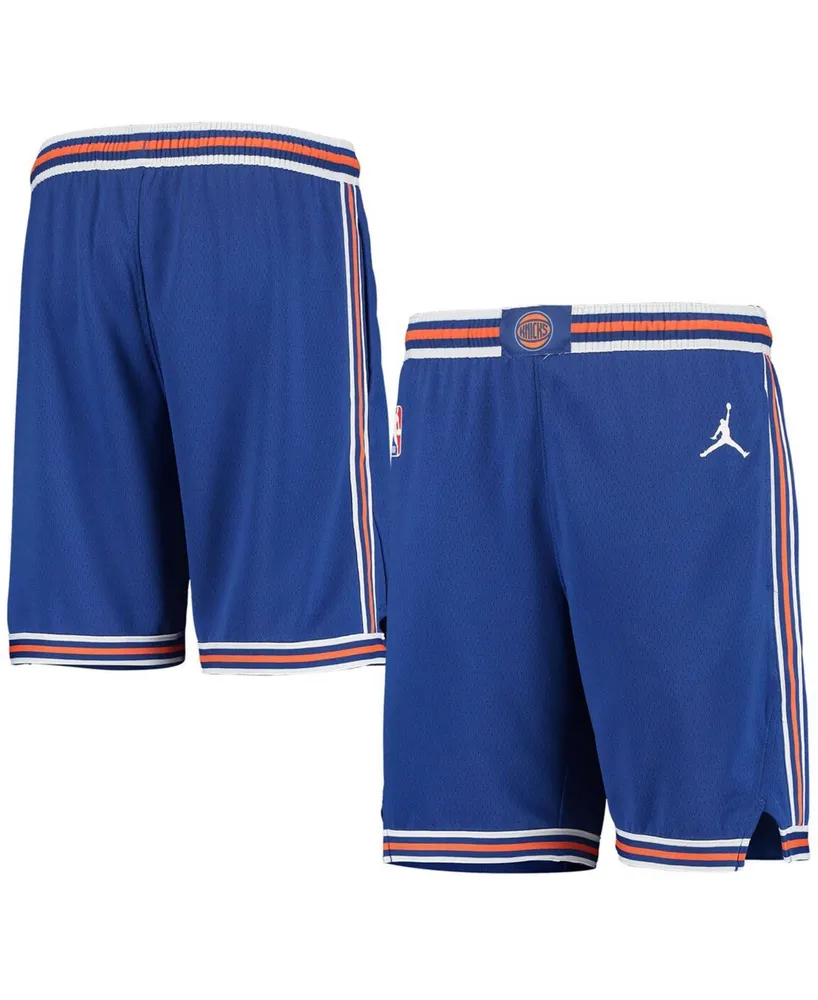 Big Boys and Girls Blue New York Knicks 2019/20 Swingman Performance Shorts - Statement Edition