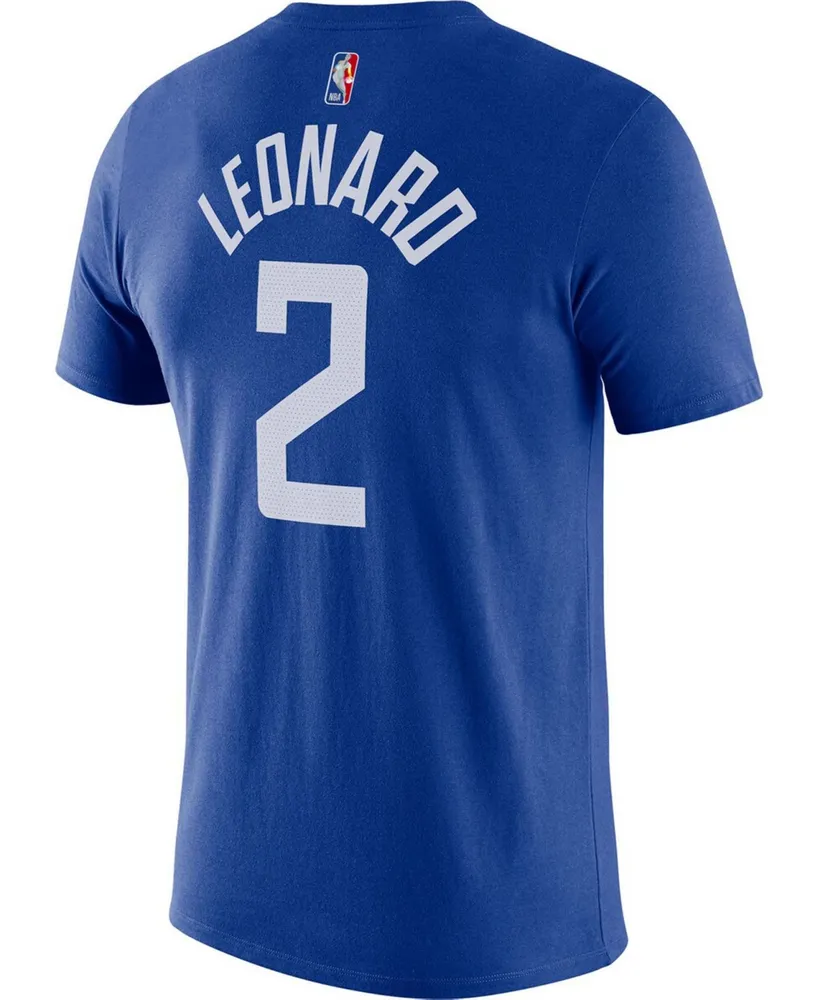 Men's Kawhi Leonard Royal La Clippers Diamond Icon Name Number T-shirt