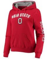 Women's Scarlet Ohio State Buckeyes Loud and Proud Pullover Hoodie