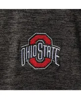 Men's Heathered Black Ohio State Buckeyes Big Tall Down Swing Polo