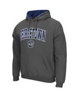 Men's Charcoal Georgetown Hoyas Arch and Logo Pullover Hoodie