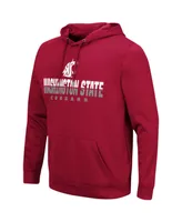 Men's Crimson Washington State Cougars Lantern Pullover Hoodie