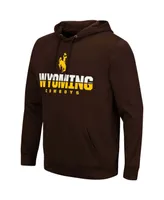 Men's Brown Wyoming Cowboys Lantern Pullover Hoodie