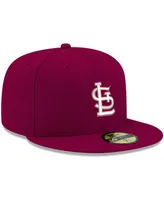 Men's Cardinal St. Louis Cardinals Logo White 59FIFTY Fitted Hat