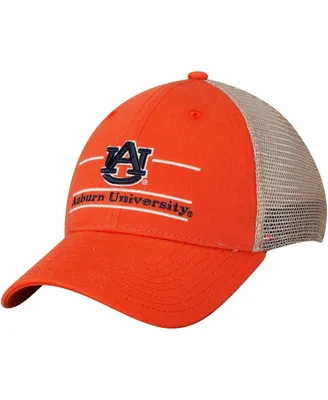 Men's Orange Auburn Tigers Logo Bar Trucker Adjustable Hat