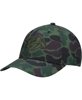 Men's Camo Nashville Predators Locker Room Slouch Adjustable Hat