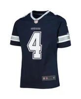 Big Girls Dak Prescott Navy Dallas Cowboys Team Game Jersey