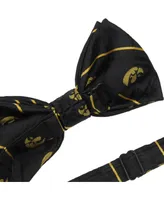 Men's Black Iowa Hawkeyes Oxford Bow Tie