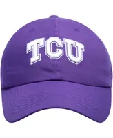 Men's Purple Tcu Horned Frogs Primary Logo Staple Adjustable Hat