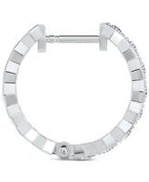 Portfolio by De Beers Forevermark Diamond Honeycomb Extra Small Hoop Earrings (3/8 ct. t.w.) in 14k White Gold, 0.45"